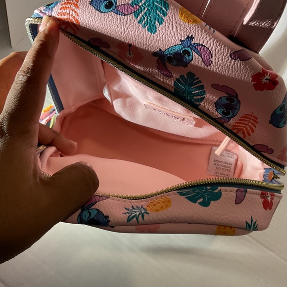 Lilo & Stitch Pink Tropical Print Mini Backpack Danielle Nicole - Picture 5 of 7